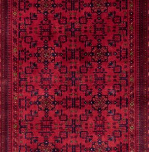 37183-Very_Fine_Turkmen_Afghan_Wool_Rug-5'0''x6'4''-Afghanistan-1-Center
