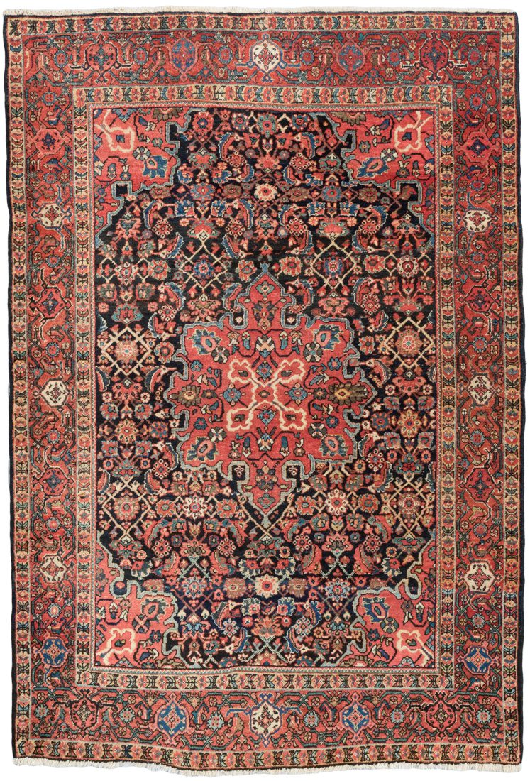 10x14 Red Hand Knotted Persian Area Rug