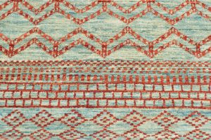 38712-Moroccan_Contemporary_Blue_Red_Wool_Rug-4'1''x6'1''-Afghanistan-5