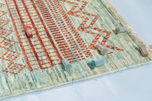38712-Moroccan_Contemporary_Blue_Red_Wool_Rug-4'1''x6'1''-Afghanistan-COLORS-1