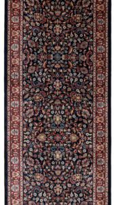 33914-Sarouk_Fine_Navy_Red_Handwoven_Traditional_Rug-2'7''x19'10''-India-1-Center