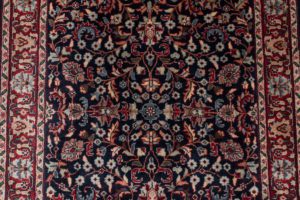 33914-Sarouk_Fine_Navy_Red_Handwoven_Traditional_Rug-2'7''x19'10''-India-4