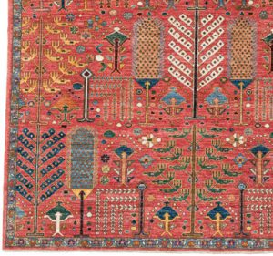 53067_BTR002A-Bakshaish_Trees_Handwoven_Tribal_Rug-6'1''x9'1''-Afghanistan-1-Border