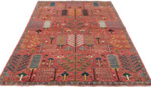 Bakshaish Trees Handwoven Tribal Rug