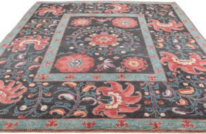 53132_NVA021B-Luxe_Textile_Suzani_Very_Fine_Handwoven_Rug-9'2''x10'10''-Afghanistan-4