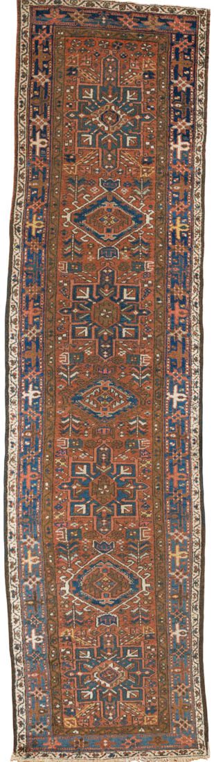 Antique Persian Karaja Heriz Handwoven Rug