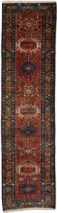 Antique Persian Karaja Handwoven Rug