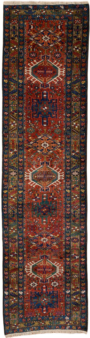Antique Persian Karaja Handwoven Rug