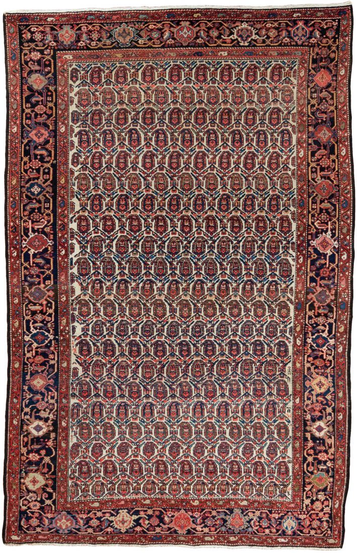 Antique Persian Senneh Handwoven Rug
