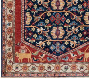 53501_NVA022B-Qashqai_Fine_Luxe_Tribal_Handwoven_Rug-4'2''x6'6''-Afghanistan-1-Border