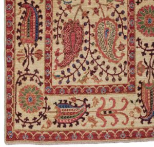36687-Suzani_Very_Fine_Luxe_Textile_Handwoven_Rug-3'0''x5'3''-Afghanistan-1-Border