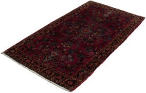 Antique Persian Sarouk Handwoven Rug