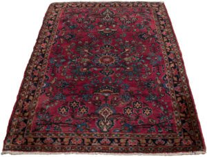 Antique Persian Sarouk Handwoven Rug