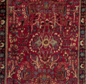 Antique Persian Sarouk Handwoven Rug