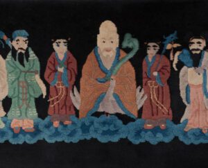 22206-Antique_Chinese_Immortal_Gods_Rug-2'0''x5'0''-China-1-Center