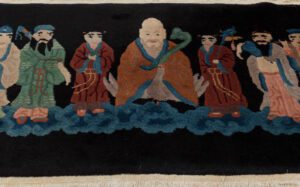 22206-Antique_Chinese_Immortal_Gods_Rug-2'0''x5'0''-China-13