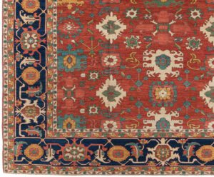 35713-Heriz_Luxe_Tribal_Handwoven_Rug-12'0''x13'8''-Afghanistan-1-Border