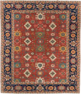 Heriz Afghan Handwoven Tribal Rug