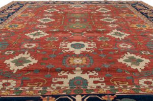 Heriz Afghan Handwoven Tribal Rug