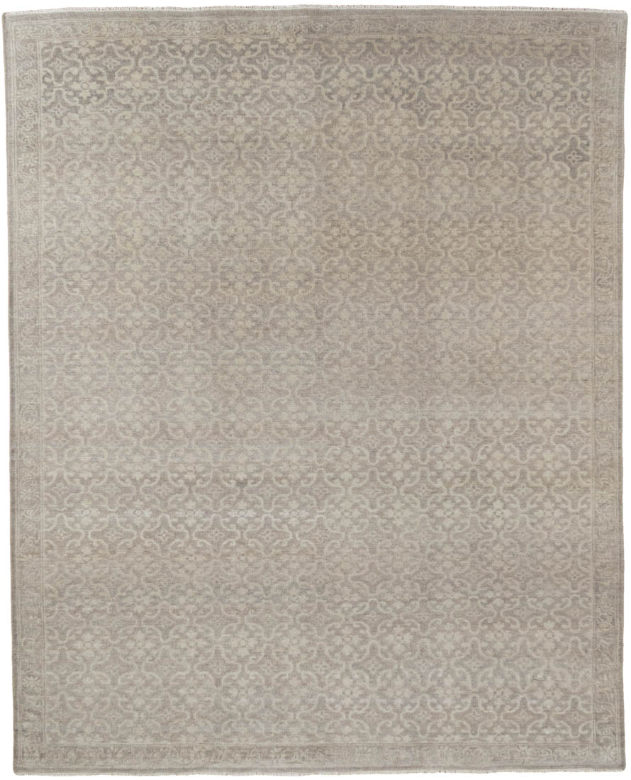 Transitional Handwoven Wool Rug