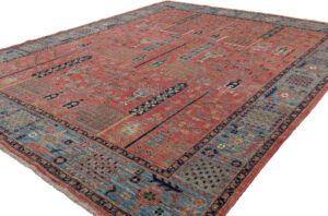 Afghan Bakshaish Willow Handwoven Tribal Rug