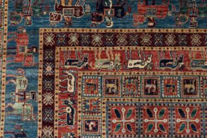 53547_BTR002A-Pazyryk_Handwoven_Tribal_Rug-9'10''x10'4''-Afghanistan-4