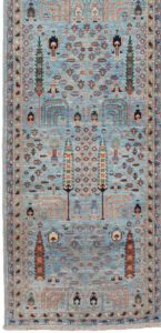 53555_BTR013A-Bakshaish_Willow_Fine_Handwoven_Tribal_Rug-2'8''x14'11''-Afghanistan-1-Border