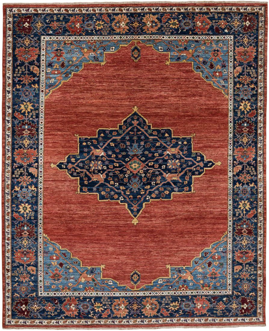 Afghan Heriz Handwoven Tribal Rug