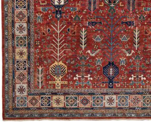 53559_BTR003A-Qashqai_Fine_Handwoven_Tribal_Rug-9'1''x11'8''-Afghanistan-1-Border