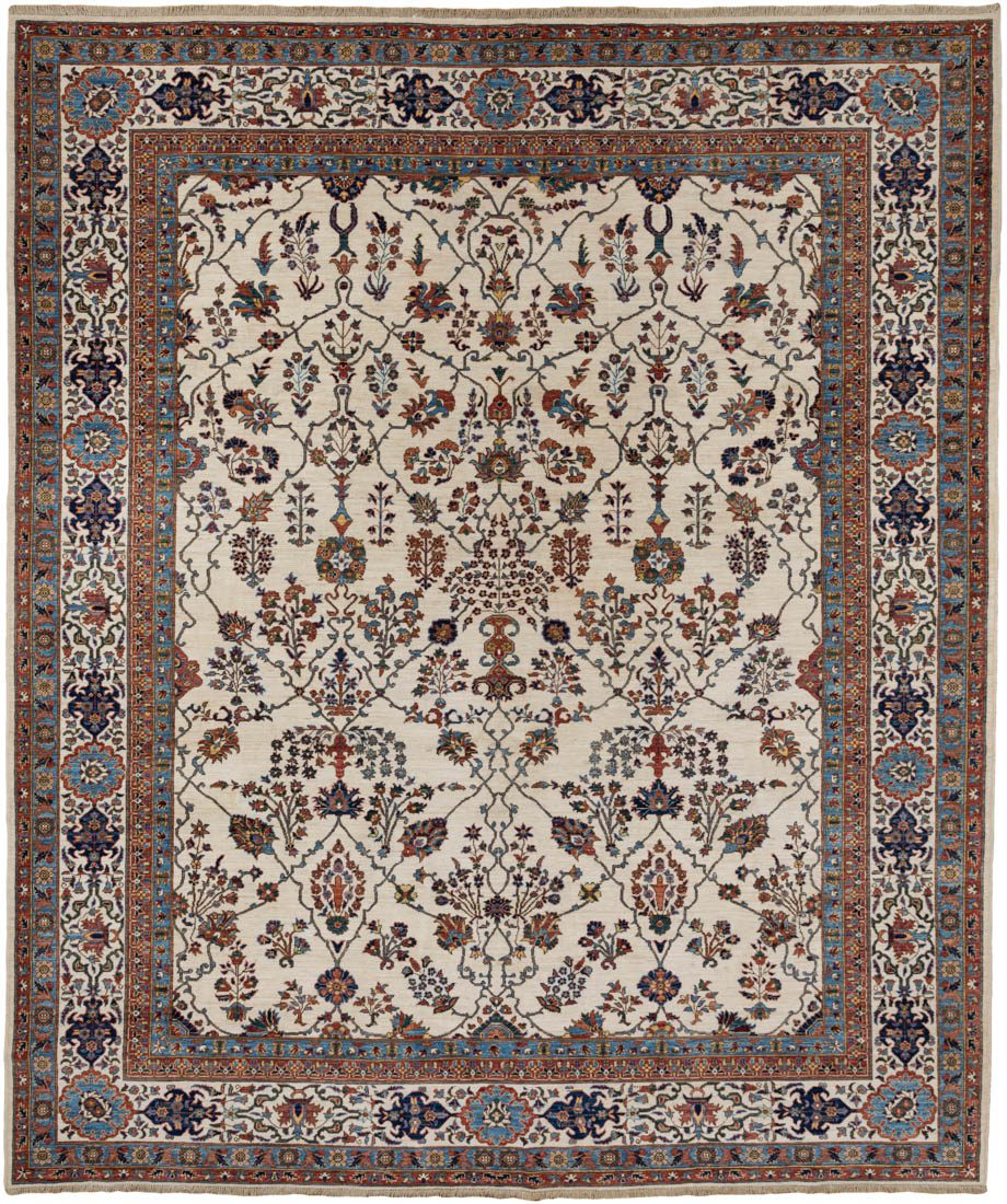 Afghan Tabriz Super Fine Handwoven Tribal Rug