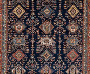 53561_BTR002A-Karaja_Handwoven_Tribal_Rug-9'9''x13'6''-Afghanistan-1-Center