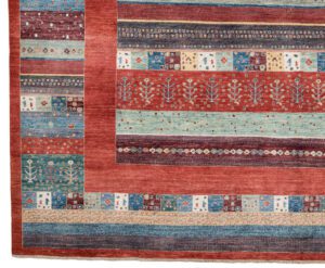 53564_BTR003A-Gabbeh_Contemporary_Fine_Handwoven_Tribal_Rug-8'11''x11'10''-Afghanistan-1-Border