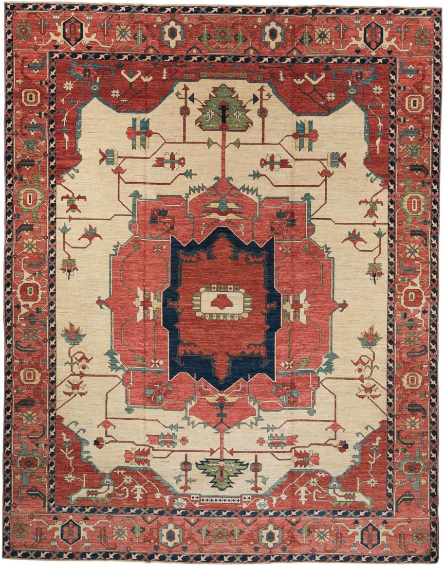 Afghan Serapi handwoven Tribal Rug