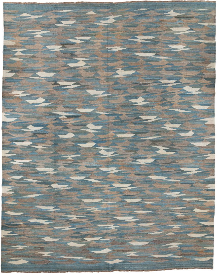 Afghan Kilim Mid Century Modern Handwoven Rug