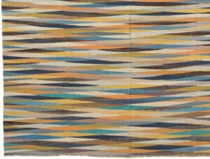 53571_BTR099A-Fine_Mid_Century_Modern_Style_Handwoven_Kilim_Rug-8'10''x12'2''-Afghanistan-1-Border