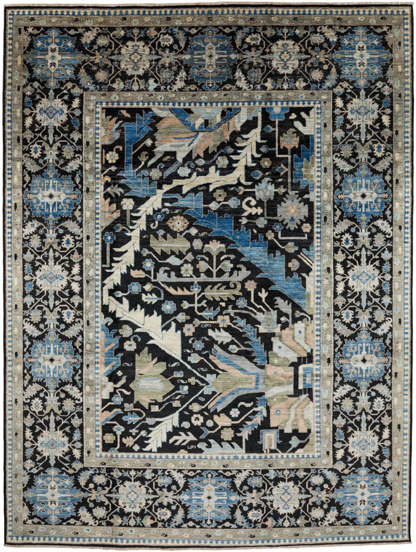 Afghan Heriz Wageriegh Transitional Handwoven Tribal Rug