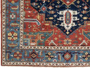 53577_BTR002A-Heriz_Handwoven_Tribal_Rug-8'11''x11'8''-Afghanistan-1-Border