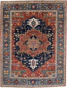 Afghan Heriz Handwoven Tribal Rug