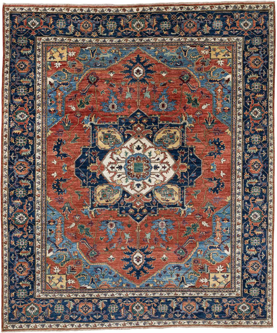 Afghan Heriz Handwoven Tribal Rug