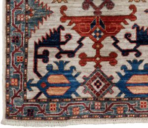 53592_BTR020A-Lotto_Oushak_Handwoven_Tribal_Rug-2'2''x3'1''-Afghanistan-1-Border