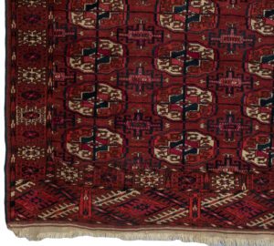 29750-Antique_Tekke_Bokhara_Rug-3'4''x5'6''-Turkmenistan-1-Border