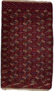 Antique Tekke Bokara Handwoven Tribal Rug