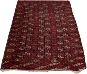 Antique Tekke Bokara Handwoven Tribal Rug