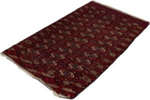 Antique Tekke Bokara Handwoven Tribal Rug