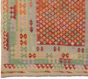 41638-Contemporary_Afghan_Maimana_Reserve_Kilim_Reversible_Wool_Rug-6'4''x9'7''-Afghanistan-1-Border