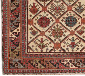 47876_NVA537A-Shirvan_Fine_Antique_Reproduction_Handwoven_Rug-3'5''x4'9''-Afghanistan-1-Border