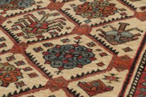 47876_NVA537A-Shirvan_Fine_Antique_Reproduction_Handwoven_Rug-3'5''x4'9''-Afghanistan-5