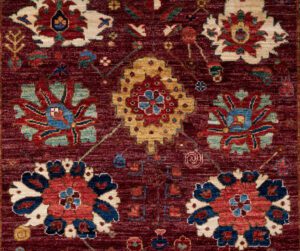 50903-Kurdish_Blossoms_Handwoven_Tribal_Rug-3'1''x4'9''-Afghanistan-1-Center