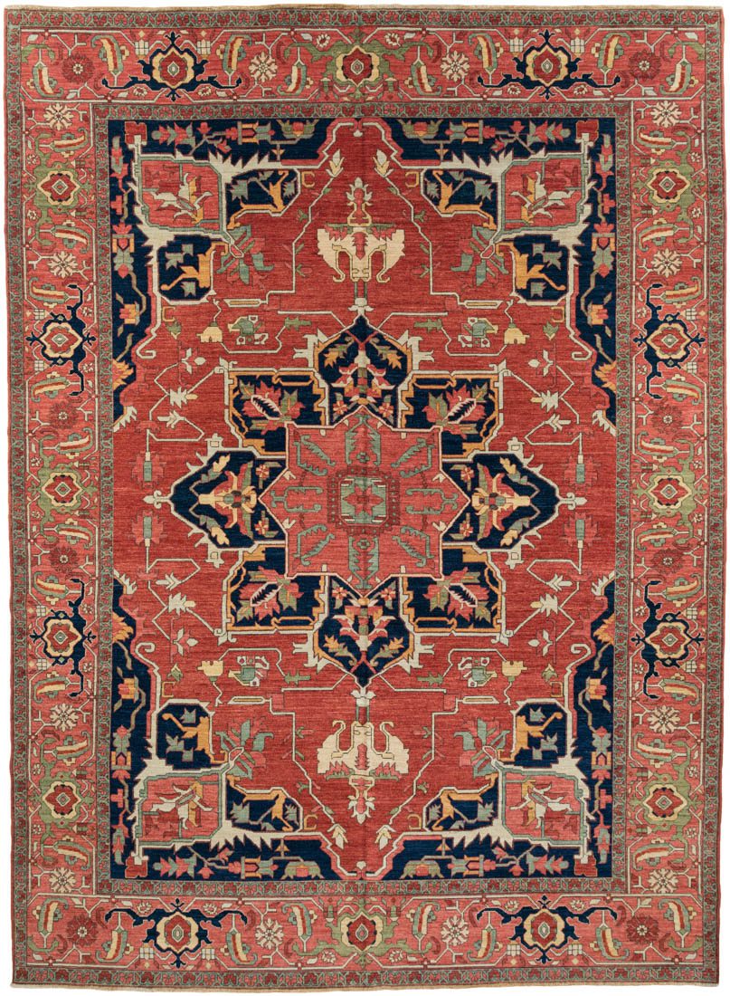 Afghan Heriz Handwoven Tribal Rug