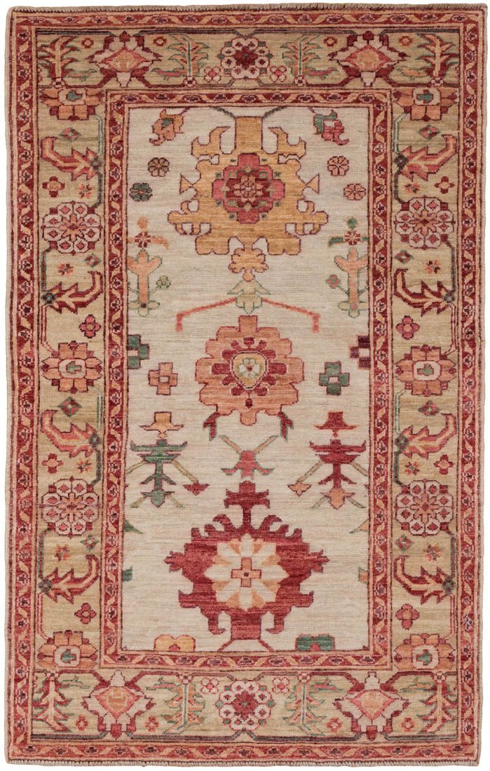 Afghan Oushak Handwoven Tribal Rug